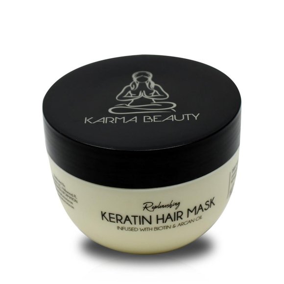 Keratin Hair Mask Infused with Biotin and Argan Oil - 250g by Karma Beauty - Picture 4 of 5